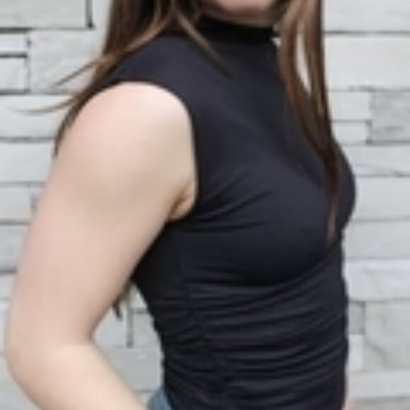 Second Skin Yve Mock Neck Ruched - Picture 2 of 5